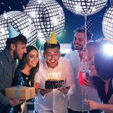 Leitee 18 Pcs 32 in Big Disco Ball Balloon 70s Disco Balloons Party