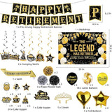 Elegant gold Retirement Decorations Kit for Women ang man Features