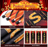 4 Pcs Movie Night Porch Banner Movie Themed Party Decorations