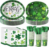350 Pieces St Patrick's Day Party Supplies Irish Party Tableware Set