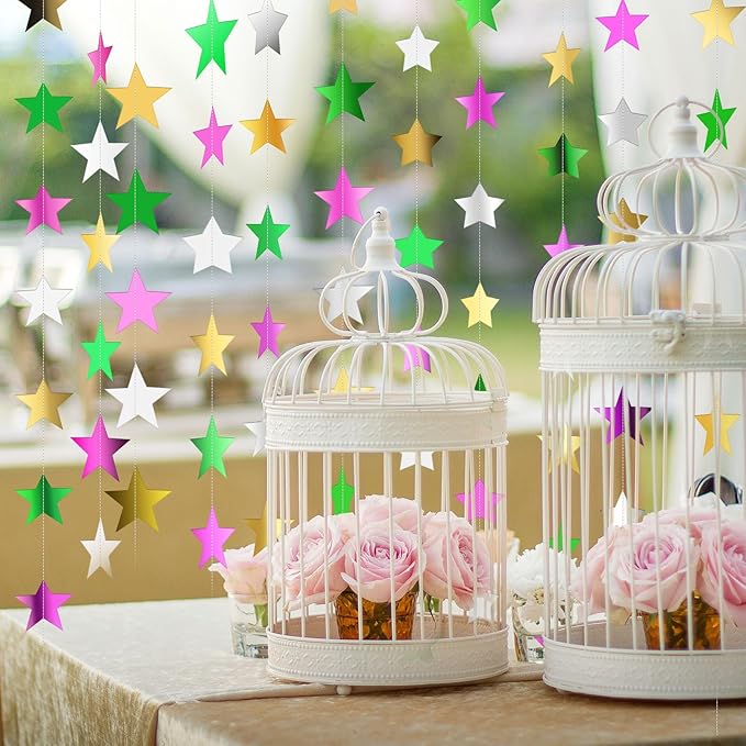 Patelai Glitter Star Garland Banner 2026 Graduation Decor 130 Feet #15