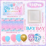 Baby Gender Reveal Party Decorations Pink Blue Balloon Arch Garland
