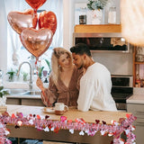 33Feet Valentines Day Tinsel Garland Red Pink Love Heart Garland