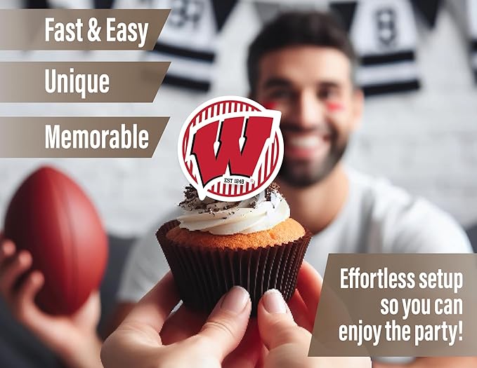 Wisconsin Party Supplies for UW Football, Birthday Gift, Graduation