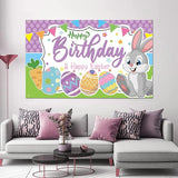 Easter Birthday Decorations Happy Birthday & Happy Easter Banner