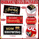 24 Designs Movie Party Photo Booth Props Double Sided 11.02 x 5.51''