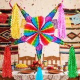 WERNNSAI Large 32" Cinco de Mayo Star Piñata - Foldable Mexican Star