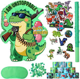 Dinosaur Piñata for Birthday Party Dino Piñata Set with Blindfold