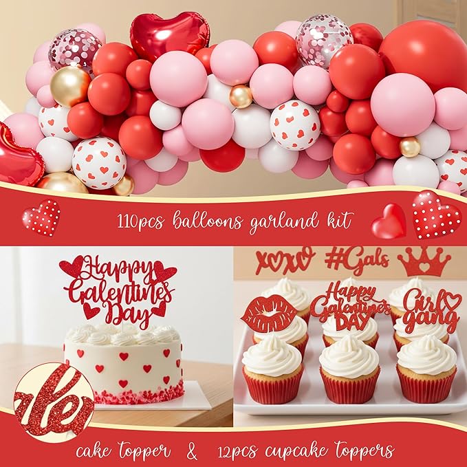 Galentine's Day Party Decorations Kit Happy Galentines Valentine's