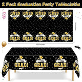 2Pack Graduation Decorations 2026, 108" X 54" Graduation Tablecloth,