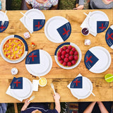 96Pcs Easter Decorations Christian Jesus Flag Plates and Napkins
