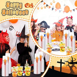 100 Pcs Halloween Plastic Cups Bulk 16 oz Disposable Halloween Boo
