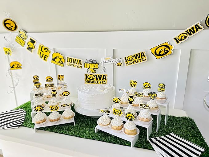 Iowa Hawkeyes Party Supplies for Hawks Football, Birthday Gift,