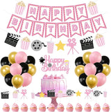 K KUMEED Happy Birthday Decorations Movie Theme Party Decorations