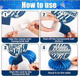 10 Pcs Retirement Party Decorations, Blue Silver Retirement Table