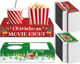 50Pcs Christmas Party Supplies Movie Night Paper Snacks