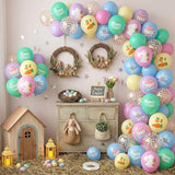 Pastel Easter Balloons,12 Inch Macaron Pink Blue Purple Green Yellow