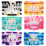 Draupnir 48 Pcs Friendship Bracelets Heishi Surfer Clay Bead Bracelets