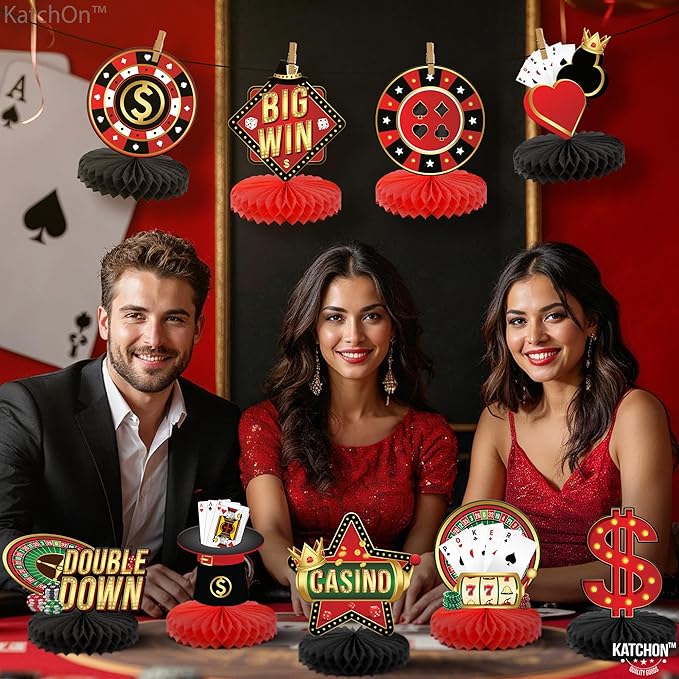 Big Casino Centerpieces for Tables Pack of 12 Casino Theme Party