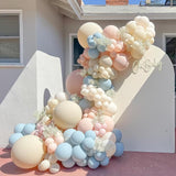 Gender Reveal Balloon Arch Kit 115Pcs Dusty Blue Blush Balloons