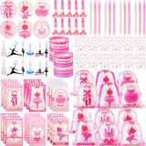 Yeaqee 100Pcs Ballerina Party Favors Include Ballet Drawstring