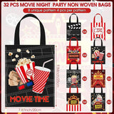 32 Pcs Movie Night Party Favor Bags Movie Theater Non Woven Treat
