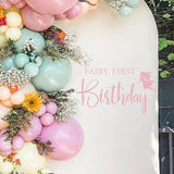 Fairy First Birthday Decal First Birthday Party Decorations Decal