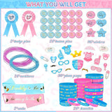 Bluegogo 202 Pcs Baby Gender Reveal Party Supplies Favors Boy or