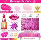 Winrayk Hot Pink Birthday Decorations for Girls Women, Pink Balloon