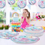 96Pcs Mermaid 5th Birthday Party Decorations Dive Into Five Party