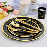 125 Count Halloween Dinner Plastic Plates Include 25 Disposable