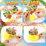 10 Pieces Hawaiian Luau Honeycomb Table Centerpiece, Hawaiian Themed