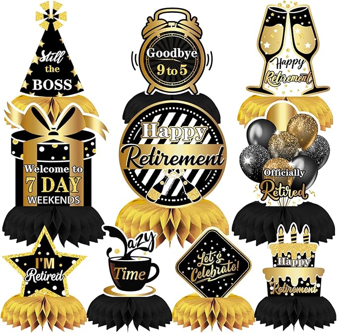 10 Pcs Retirement Party Decorations, Retirement Party Supplies