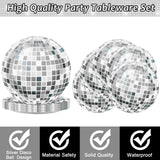 200PCS Disco Theme Party Plates and Napkins 1970s Birthday Party