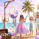 WERNNSAI Unicorn Mermaid Piñata - Unicorn or Mermaid Party Supplies