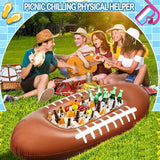 2 Pcs Inflatable Football Drink Cooler Football Party Decoration