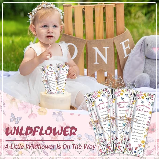 145 Pieces Wildflower Baby Shower Favors for Guest Little Wildflower