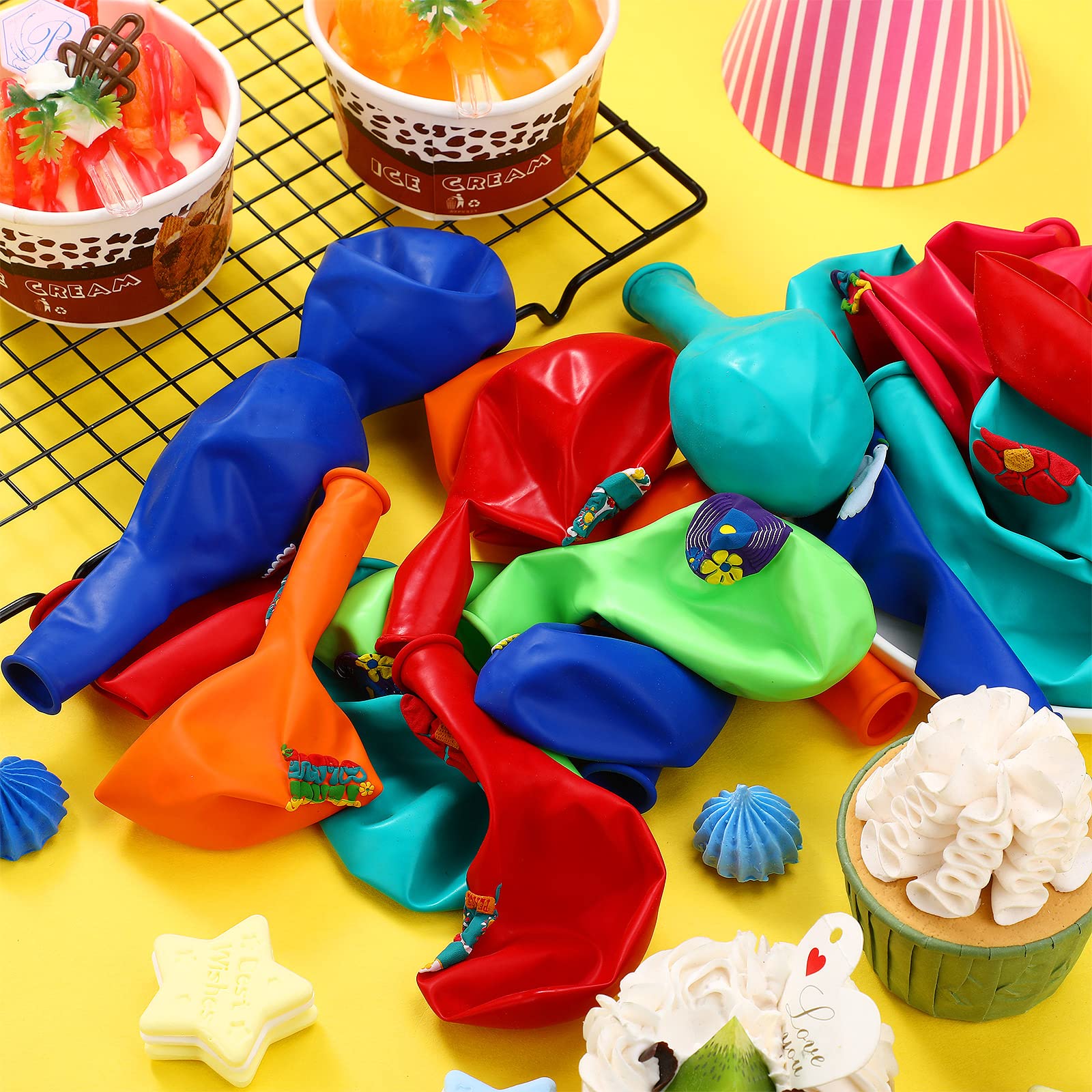 Aoriher 40 Pack 60's Hippie Balloons Party Decorations, 12 Inch Retro