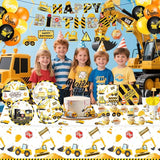 Construction Birthday Party Supplies Includes Plates Napkins Cups