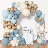 Amandir 153pcs Dusty Blue Balloon Garland Arch Kit, Different Sizes