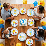 96Pcs Duck 1st Birthday Party Decorations Duck One Birthday Bubble