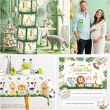 cocomigo 300PCS Safari Baby Shower Decorations 30 Safari Theme