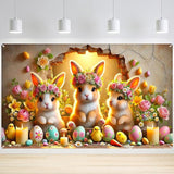 Easter Banner Polyester 43x70.86 Inches Banner Easter for Home Decor