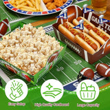 Super Football Party Decorations 2026 50 Pcs Tailgate Snack Plates