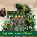 Dinosaur Trunk or Treat Car Party Balloon Arch Garland Kit with Dark