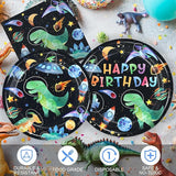 168PCS Dinosaur Party Supllies for Boys Cartoon Dino Birthday Party