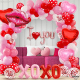 Huge Valentines Day Balloon Arch Kit 30 Inch Pack of 112 including