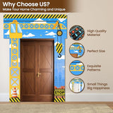 3 Pcs Construction Party Decorations Porch Sign Banner Construction
