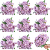8 Bundles Artificial Peonies Flowers Boho Faux Flowers Arrangements #4