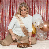 Tinsel Curtain Party Backdrop Rose Gold Birthday Party Decorations 2